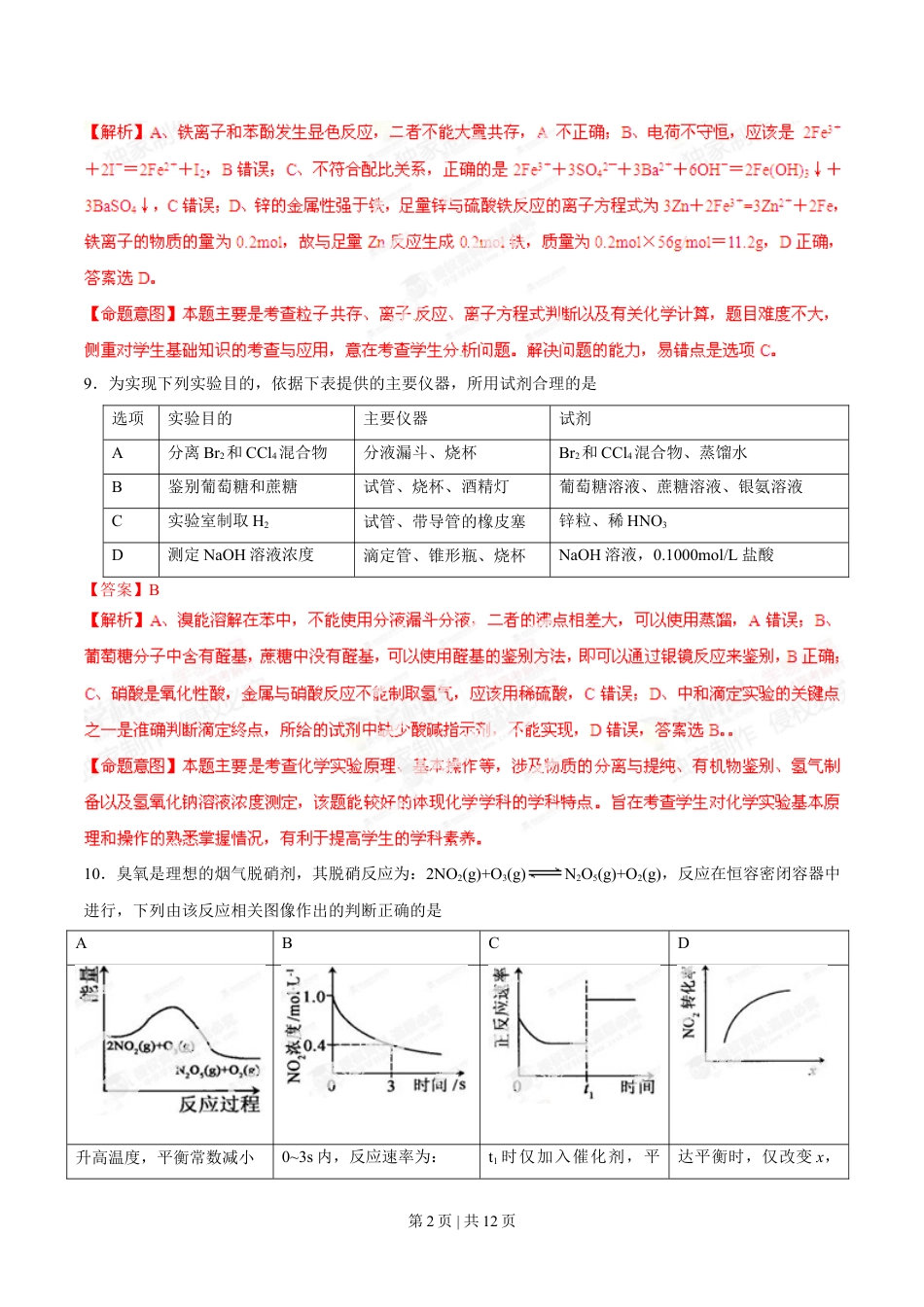 2014年高考化学试卷（安徽）（解析卷）.doc_第2页