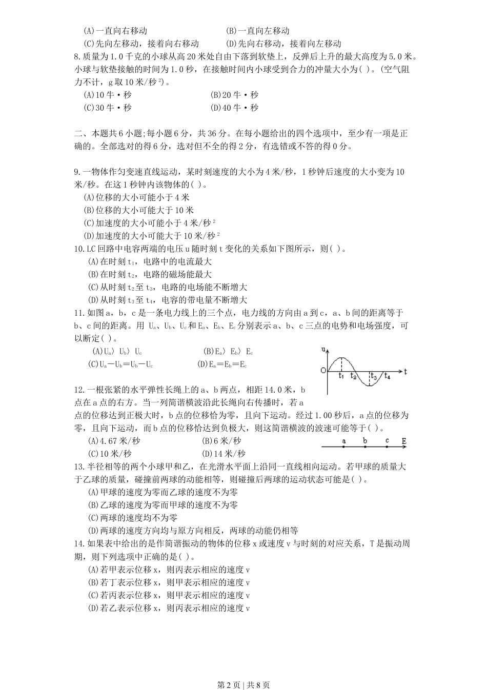 1996年重庆高考物理真题及答案.doc_第2页
