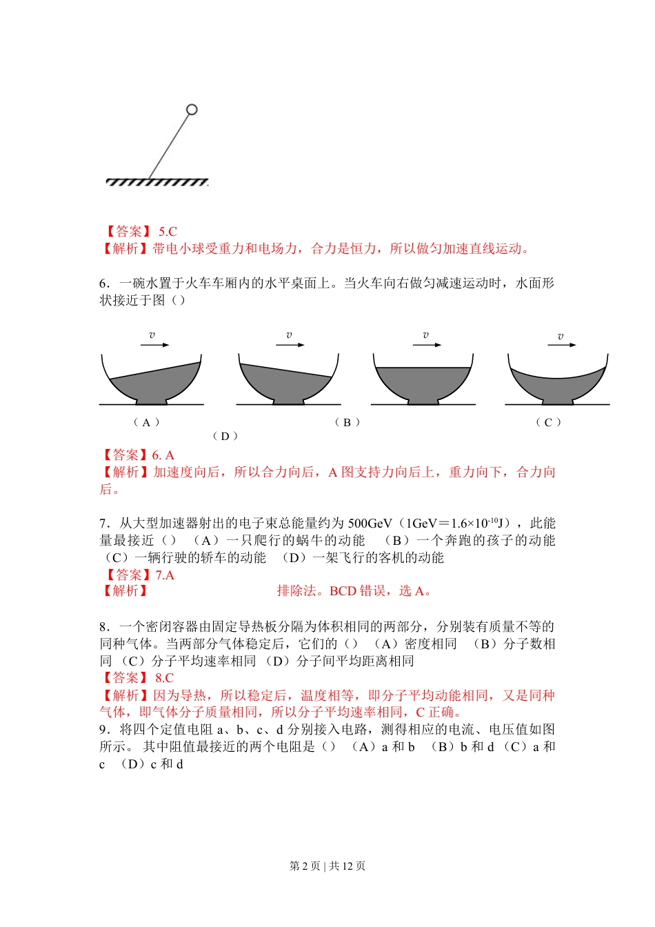 2017年高考物理试卷（上海）（解析卷）.doc_第2页