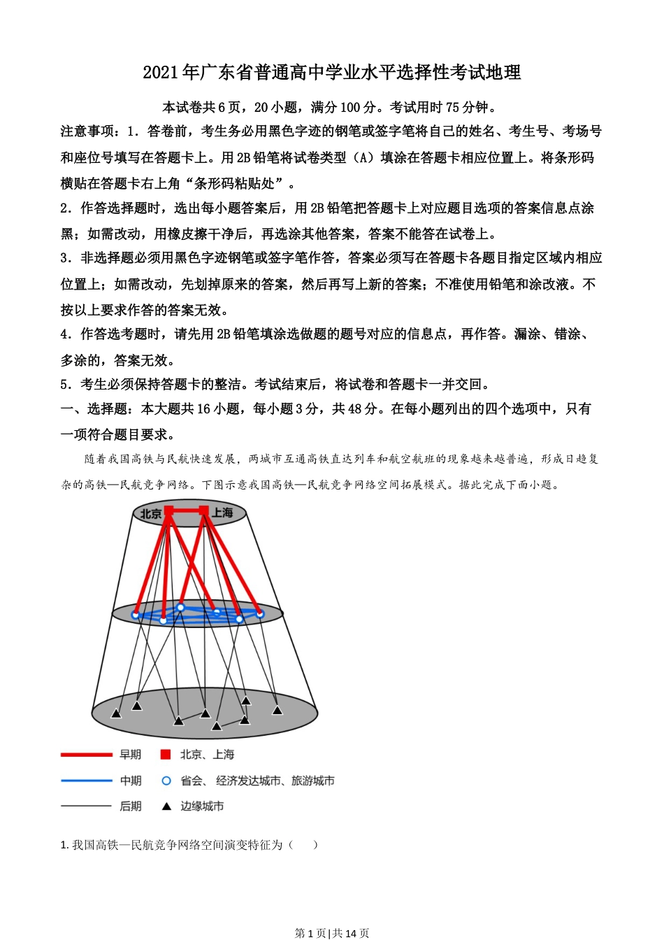 2021年高考地理试卷（广东）（解析卷）.doc_第1页