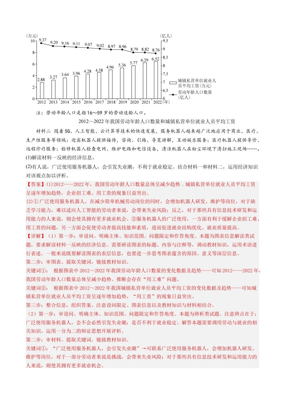 专题17 经济生活综合主观题-五年（2019-2023）高考政治真题分项汇编（解析版）.docx_第2页