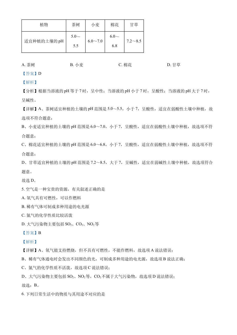 kaoda.com：2023年辽宁省盘锦市中考化学真题（解析版）kaoda.com.docx_第2页