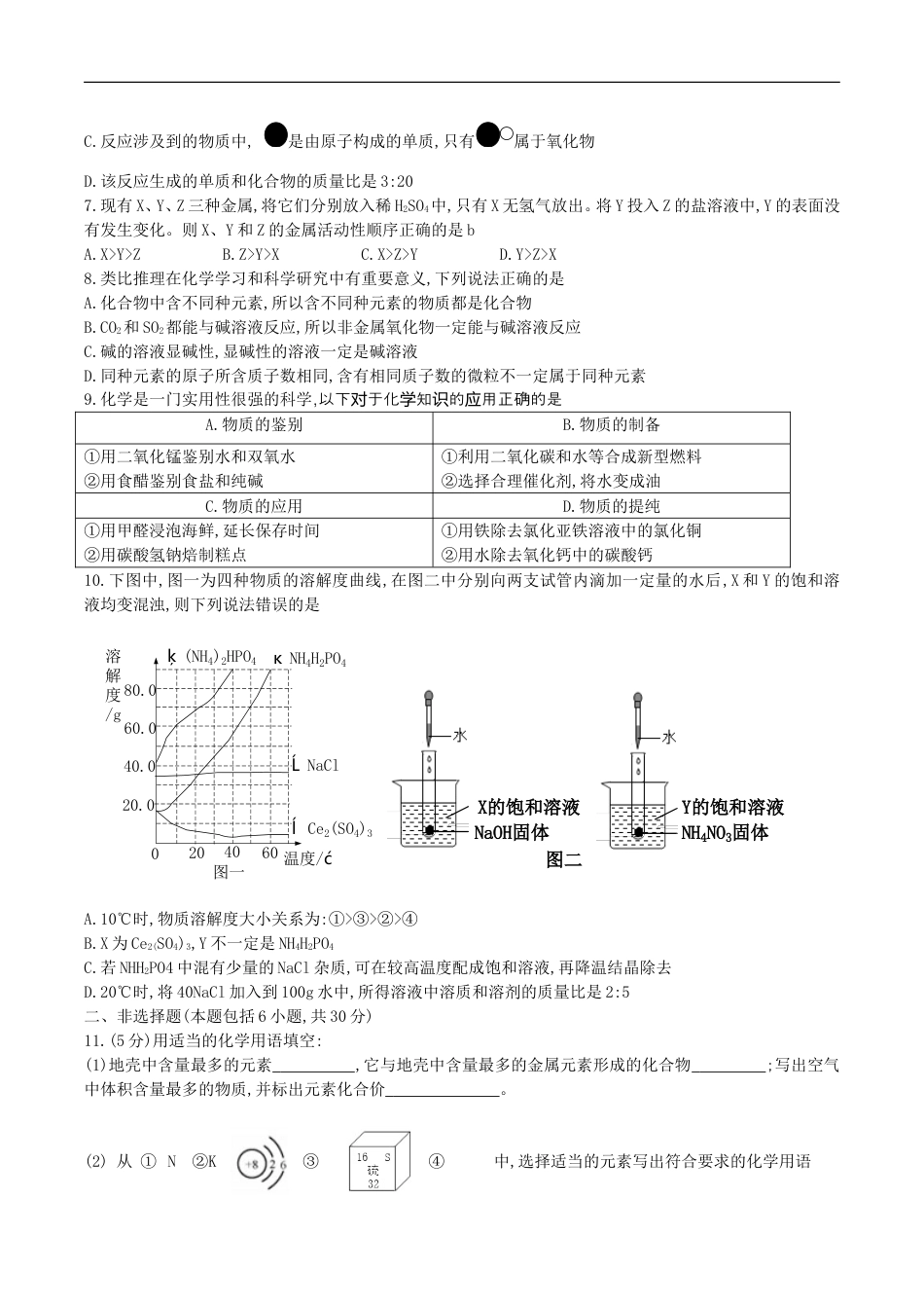 山东省菏泽市2018年中考化学真题试题（含答案）kaoda.com.doc_第2页