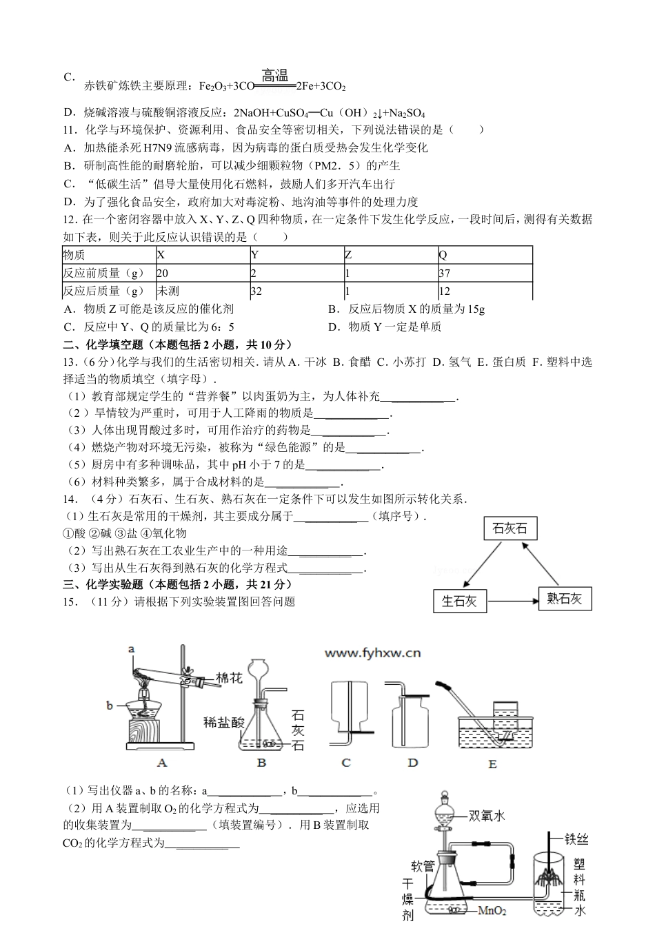 2013年江苏省徐州市中考化学试卷及答案kaoda.com.doc_第2页