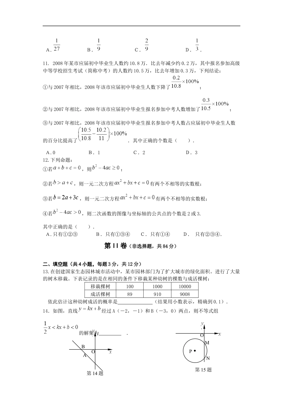 2008湖北武汉中考数学试卷及答案kaoda.com.docx_第2页