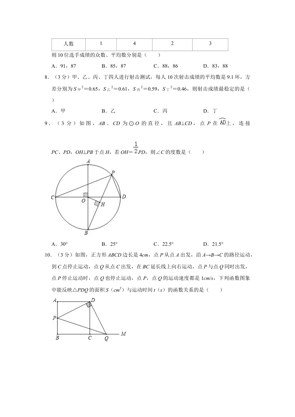 2016年辽宁省盘锦市数学中考试卷（空白卷）kaoda.com.docx_第2页