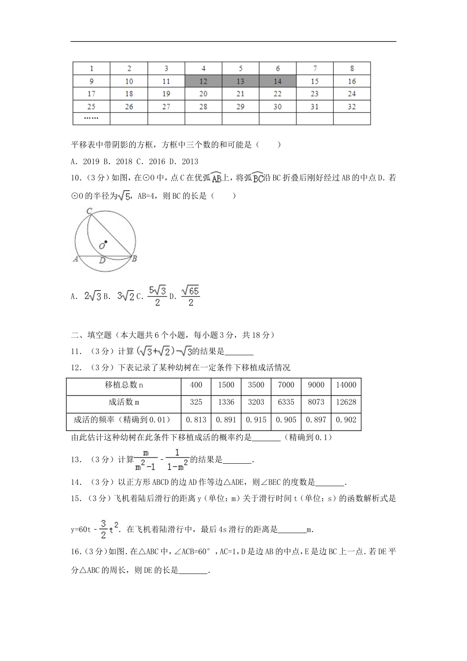 湖北省武汉市2018年中考数学真题试题（含解析）kaoda.com.doc_第2页