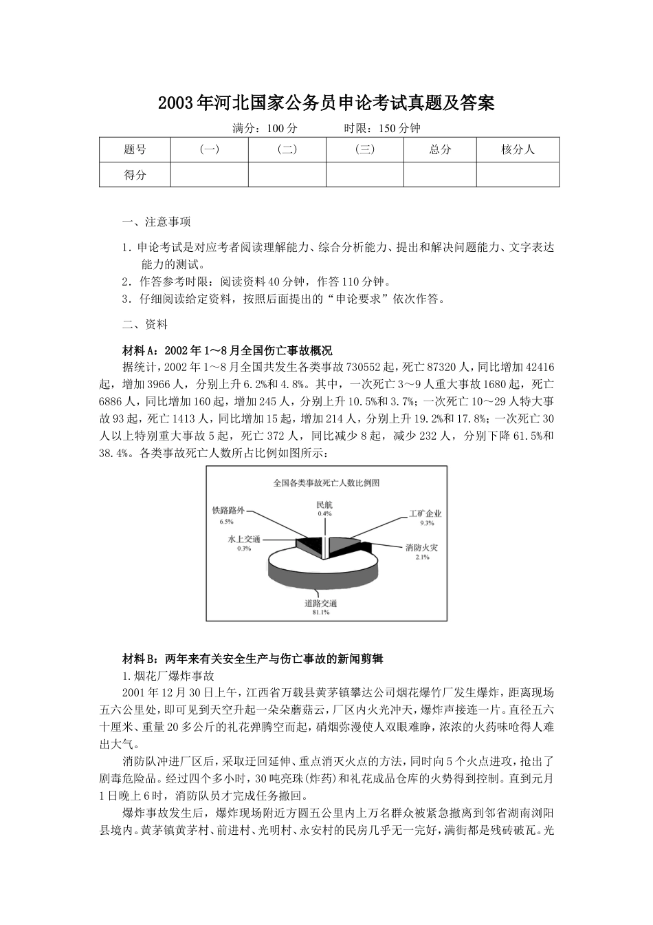 考大网_2003年河北国家公务员申论考试真题及答案.doc_第1页