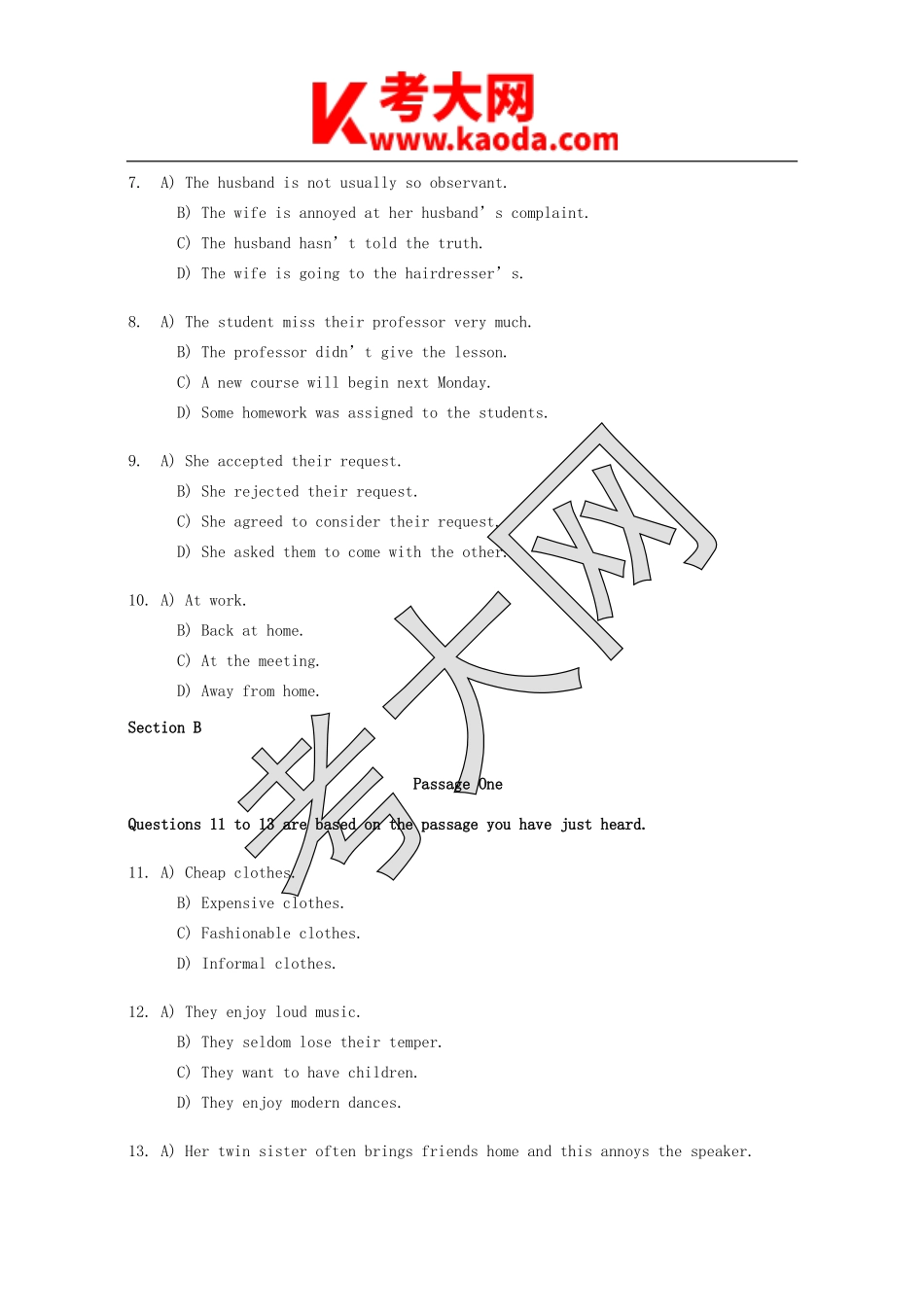 考大网_1993年1月英语六级真题及答案kaoda.com.doc_第2页