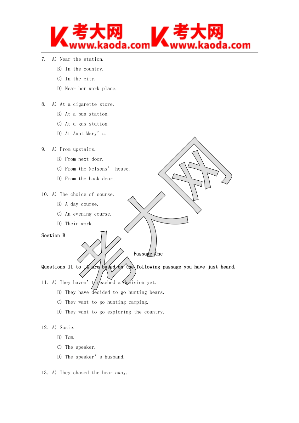 考大网_1993年6月英语四级真题及答案kaoda.com.doc_第2页