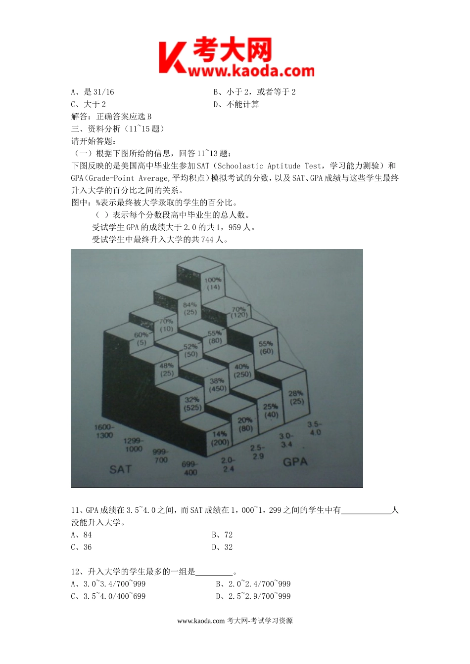 考大网_2010年上海事业单位招聘基本素质能力测验真题kaoda.com.doc_第2页