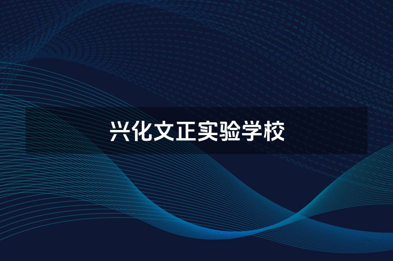 兴化文正实验学校